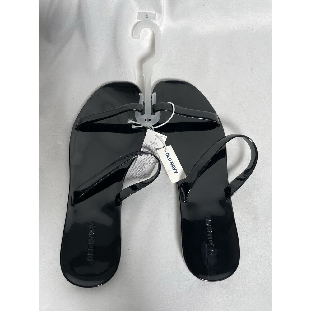Old Navy Woman Black Flip Flops Sandals Brand NEW - Size 8